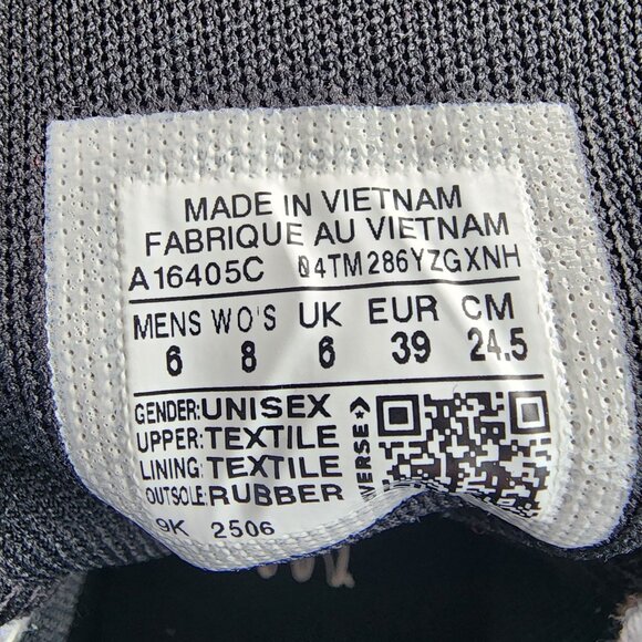 Converse Chuck Taylor Lift Double Stack Low Sz 6 Men Shoes Sneaker Black A16405C - Picture 8 of 9